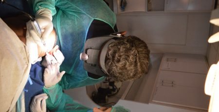 Patient taking his surgery at Aneels Hair Transplant in Lahore